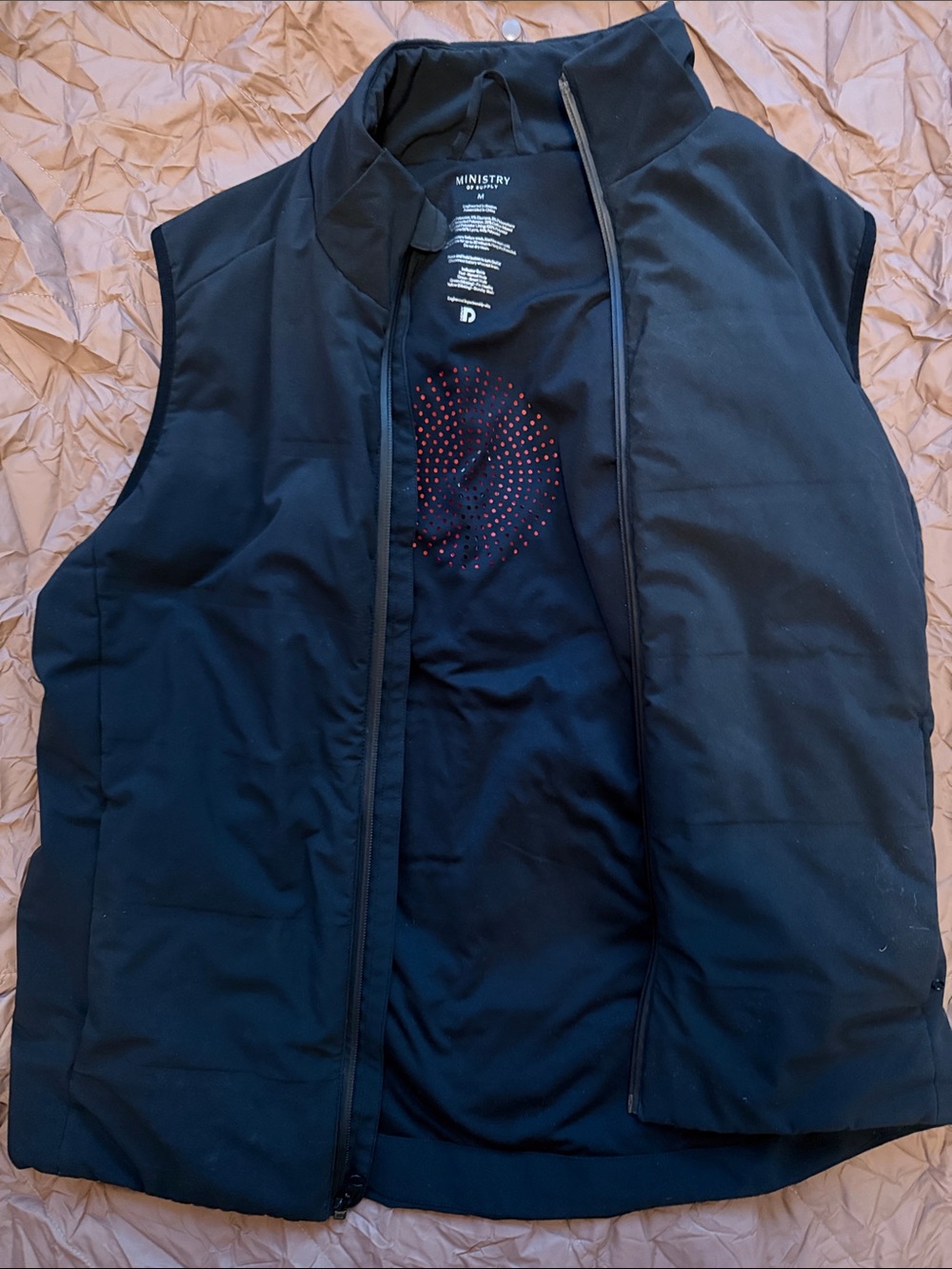 Ministry of Supply Black Quilted Heated Insulated Vest